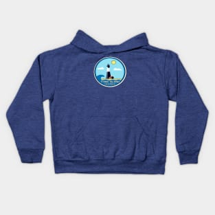 Tybee Island Georgia Lighthouse With Sun Kids Hoodie